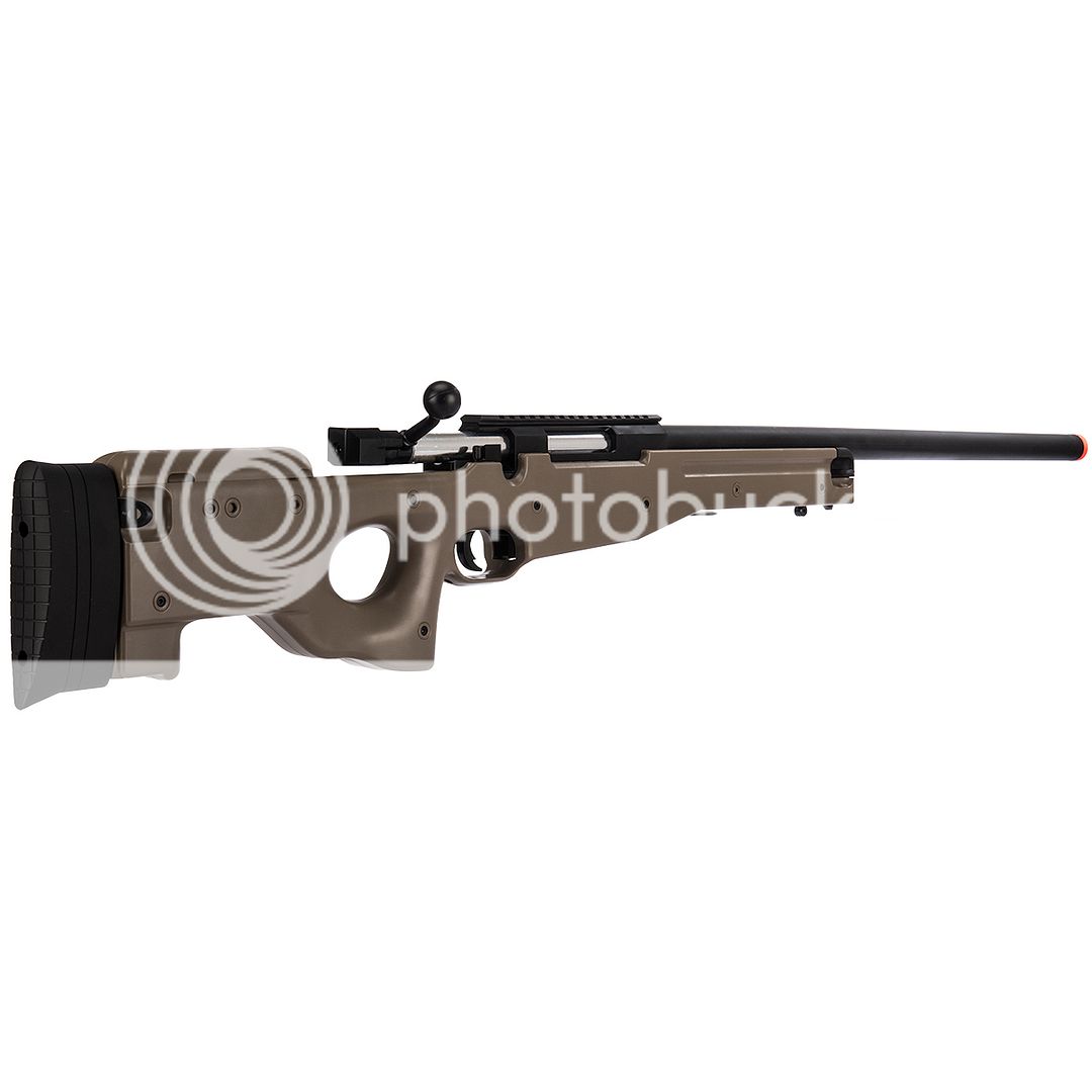 500 FPS L96 AWP TAN BOLT ACTION SPRING AIRSOFT GUN SNIPER RIFLE w/ 6mm